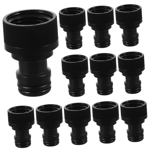 INOOMP 12 Stück Teiliges Schlauchverbinder Kunststoff Wasserhahn Adapter mit Ergonomischem Griff Kompatibel für Waschmaschine Gartenschlauch und Außenwasserhahn Sicheres von INOOMP