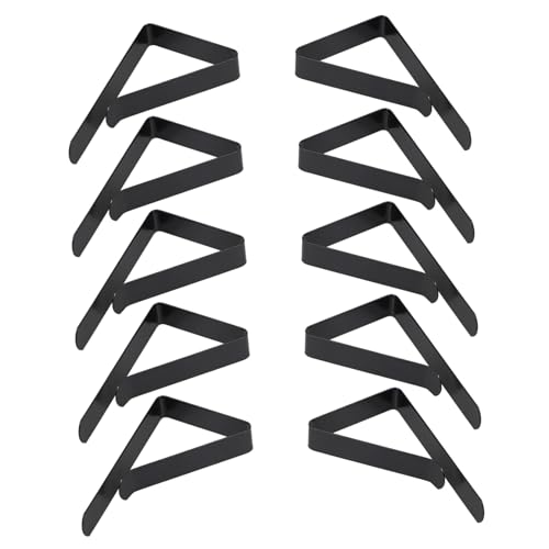 INOOMP 12 Stück Tischdeckenklammer Tischdeckenhalter Clips Outdoor Tischtuch-Halteklammer Clips für Tischdeckenhalter Picknick-Tischdecke Rostfreier Stahl Black von INOOMP