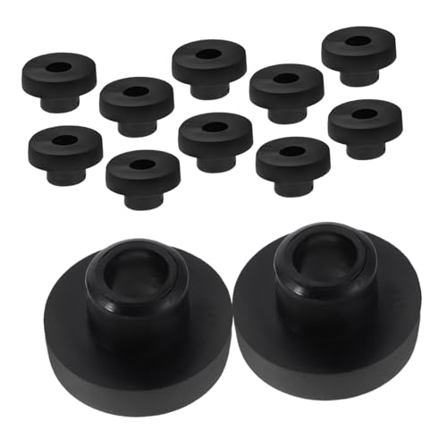 INOOMP 12 Teiliges Rasenmäher Benzintank Tüllen Gummi Tüllen Sortiment Landmaschinen Zubehör Benzintank Tüllenbuchse Rasenmäher Gummibuchse Teile Schwarz von INOOMP