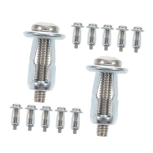 INOOMP 15 Stück Teiliges Hohlraumdübel Set Metall mit Expansionsmutter für Trockenbau und Hohltüren Kurze Schwerlast ankerschrauben für Feste Befestigung in Gipskarton und Betonwänden von INOOMP