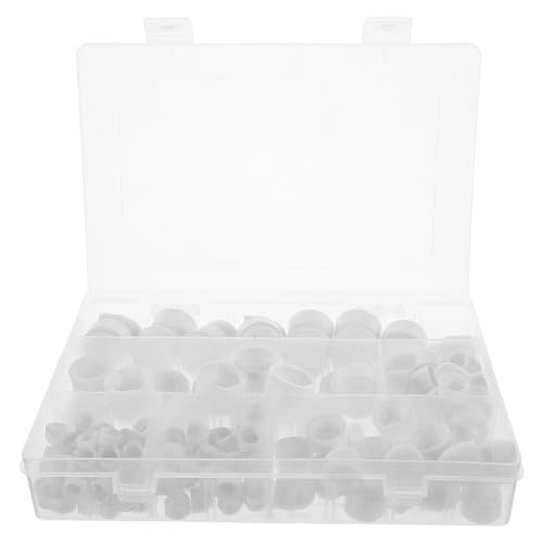 INOOMP 160 Stück weiße Schraubenabdeckungen: Sechskant-Schutzkappen aus Gummi – weißer Schraubengewindeschutz – Sicherheits-Mutternabdeckungen aus Gummi für Auto-Hardware INOOMP 160 Stück weiße Schraubenabdeckungen: Sechskant-Schutzkappen aus Gummi – weißer Schraubengewindeschutz – Sicherheits-Mutternabdeckungen aus Gummi für Auto-Hardware von INOOMP