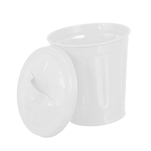 INOOMP 1Stück Desktop Müllcontainer mit Deckel Kleiner Abfalllagerbehälter für Büro und Zuhause Multifunktionaler für Wohnbereich von INOOMP