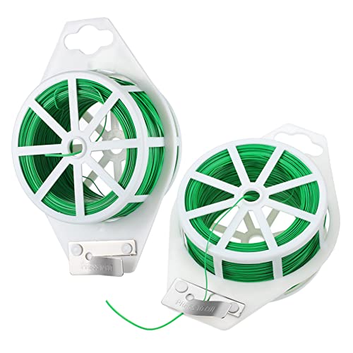 INOOMP 2 Rollen Pflanzenbinder Grün mit Integriertem Trimmer Flexible Gartenschnur für Kletterpflanzen Stabiles Bindeband für Gemüse Baumzweige und Kabel Wiederverwendbar Einfach zu INOOMP 2 Rollen Pflanzenbinder Grün mit Integriertem Trimmer Flexible Gartenschnur für Kletterpflanzen Stabiles Bindeband für Gemüse Baumzweige und Kabel Wiederverwendbar Einfach zu von INOOMP