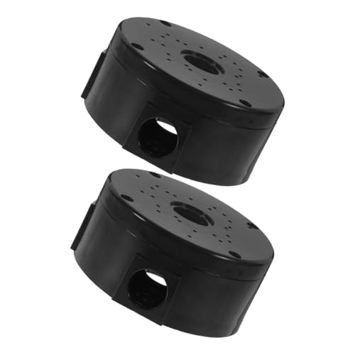 INOOMP 2 STÜCK Runde Wetterfeste Elektroanschlussdose aus Kunststoff Wetterfeste Kabelbox für Innen Außen mit Großem Stauraum für und Elektrozubehör von INOOMP