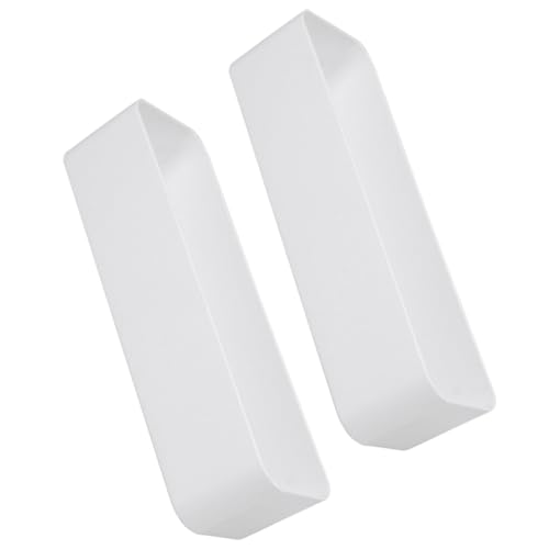 INOOMP 2 STÜCK Wandregal ohne Bohren Langlebige Abs aufbewahrungsboxen Praktisches Badezimmer Küchen Organizer Weiß Langer Stil Platzsparende Wandhalterung für Vielseitige Nutzung von INOOMP