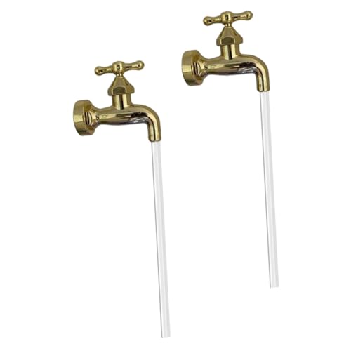 INOOMP 2 Sätze Unsichtbarer Wasserhahn Springbrunnen Dekorativ Wasserfluss Fontäne Kunststoff Leicht Tragbar Garten Kunst Ornament Goldfarben INOOMP 2 Sätze Unsichtbarer Wasserhahn Springbrunnen Dekorativ Wasserfluss Fontäne Kunststoff Leicht Tragbar Garten Kunst Ornament Goldfarben von INOOMP