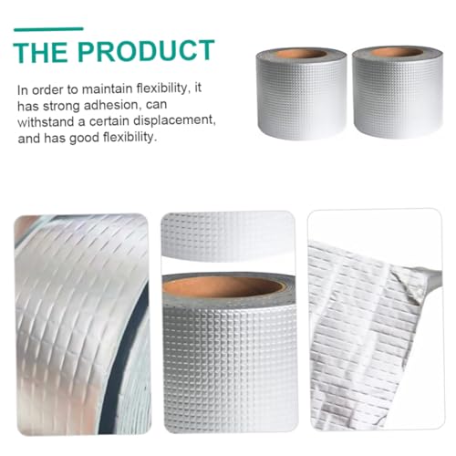 INOOMP 2 Stück Butyl dichtungsband Selbstklebendes Wasserdichtes Reparaturband für Dach Rohrleitungen Küche und Auto mit Starker Haftung UV Witterungsbeständig Flexibel und Langlebig INOOMP 2 Stück Butyl dichtungsband Selbstklebendes Wasserdichtes Reparaturband für Dach Rohrleitungen Küche und Auto mit Starker Haftung UV Witterungsbeständig Flexibel und Langlebig von INOOMP