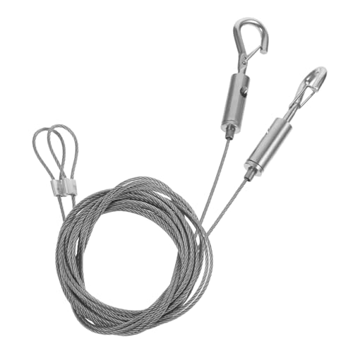 INOOMP 2 Stück Edelstahl Bildaufhängeseil Schwerlast Bildaufhänger mit Ösen für DIY Bilderrahmen Spiegel Wanddekoration Vielseitig Einsetzbar Robust Langlebig INOOMP 2 Stück Edelstahl Bildaufhängeseil Schwerlast Bildaufhänger mit Ösen für DIY Bilderrahmen Spiegel Wanddekoration Vielseitig Einsetzbar Robust Langlebig von INOOMP