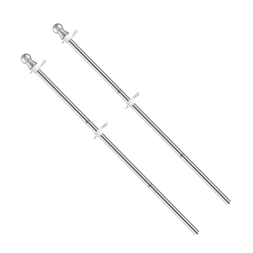 INOOMP 2 Stück Edelstahl Fahnenmast Rostfrei Wandhalterung Drehbar Robust für Garten Balkon Terrasse zur Feiertagsdekoration INOOMP 2 Stück Edelstahl Fahnenmast Rostfrei Wandhalterung Drehbar Robust für Garten Balkon Terrasse zur Feiertagsdekoration von INOOMP