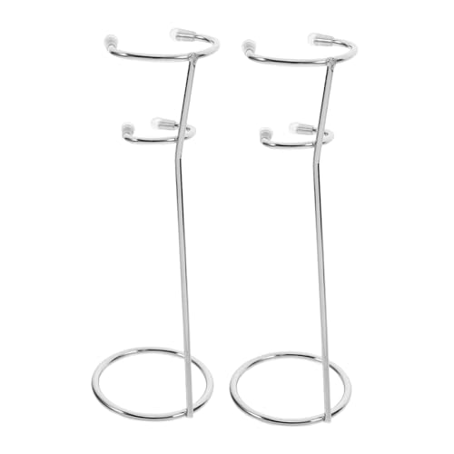 INOOMP 2 Stück Edelstahl Mixer Organizer Stand Frother Aufbewahrungshalter mit Stabilem Multifunktionalem Design Moderner Küchenutensilienhalter für Handmixer und Milchaufschäumer von INOOMP