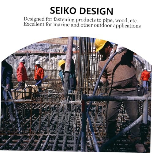 INOOMP 2 Stück Edelstahl U Schrauben Rostfrei U förmige Bügelschrauben mit Mutter und Unterlegscheibe für Riggings Langlebig Korrosionsbeständig Geeignet für Schiffbau und Installationen von INOOMP