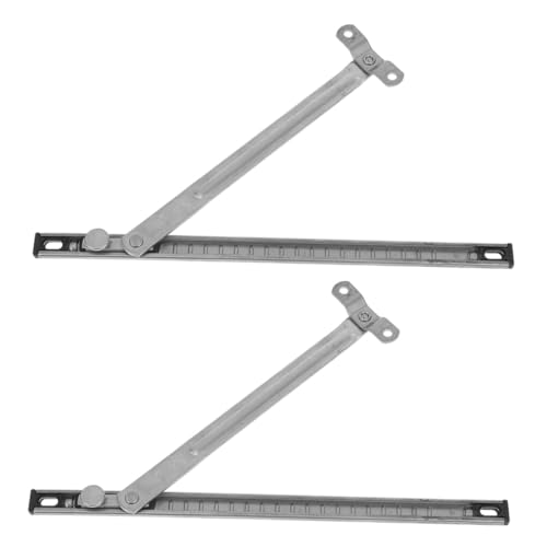 INOOMP 2 Stück Fenstersicherung aus Edelstahl Einstellbare Teleskop Fensterfeststeller für Schiebefenster und Balkontüren Platzsparend Kompatibel Einfach Montierbar von INOOMP