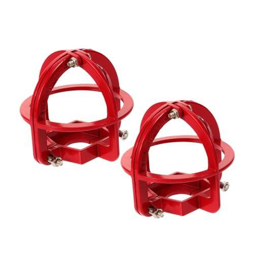 INOOMP 2 Stück Feuersprinkler Kopf Schutzabdeckung Rot Sprinklerkopf Schutzgehäuse Einfache Montage Vielseitiger Schutz Für Rauchmelder und Sprinklerköpfe von INOOMP