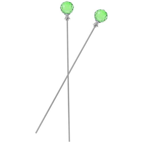 INOOMP 2 Stück Gartenpflanzenstäbe mit Kristallaufsatz Metallstab mit Stabilem Erdspieß Dekorative Pflanzenstütze für Blumen und Orchideen Reflektierend Vielseitig für Innen Außenbereich INOOMP 2 Stück Gartenpflanzenstäbe mit Kristallaufsatz Metallstab mit Stabilem Erdspieß Dekorative Pflanzenstütze für Blumen und Orchideen Reflektierend Vielseitig für Innen Außenbereich von INOOMP