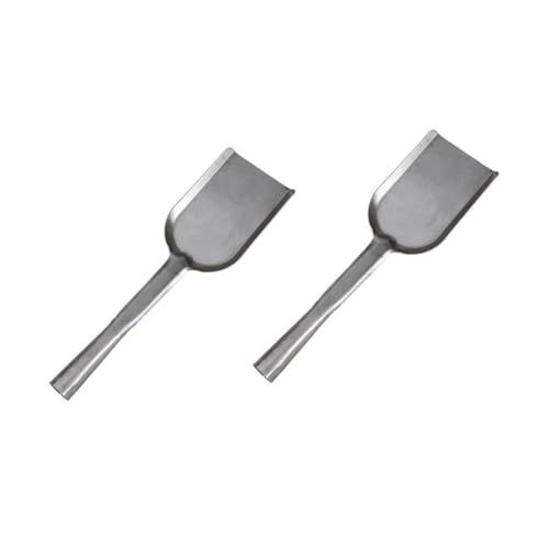 INOOMP 2 Stück Handgefertigte Reinigungsschaufel mit Langem Stiel Robuste Reinigungsschaufel für Kamin und Grill Leichte Langlebige Küchen und Feuerstelle Schaufel Praktisches Teiliges von INOOMP