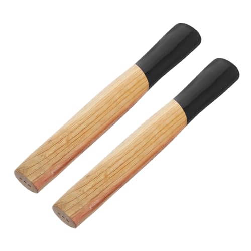 INOOMP 2 Stück Holz Hammergriff Ersatz Teiliges aus Robustem Holz für Einfache Montage und Langlebige Nutzung Kompatibel als Zubehör für Maurer und Steinmetzhammer zum Schnellen von INOOMP