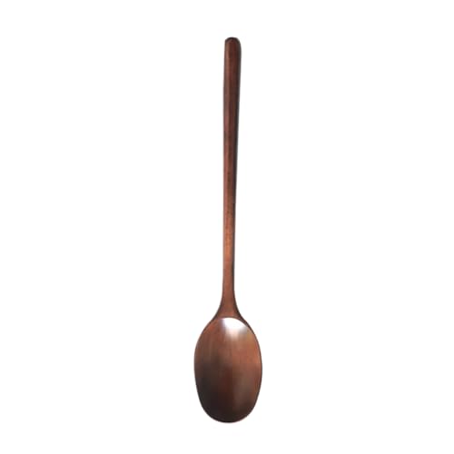 INOOMP 2 Stück Holzlöffel Lange Suppenkelle aus Natürlichem Holz Leichte und Robuste Küchengeräte für Zuhause und Restaurants zum Servieren von Suppe Eintöpfen und Hellgelb und Braun von INOOMP