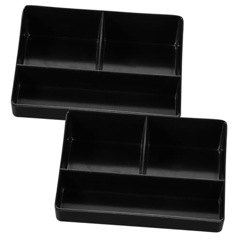 INOOMP 2 Stück Kaffee Organizer Aufbewahrungsbox mit Fächern Schwarz Multifunktionaler Teebeutel Zuckerbeutelhalter für Hotel und Haushalt Stabiler Tisch Organizer für Kaffee Station INOOMP 2 Stück Kaffee Organizer Aufbewahrungsbox mit Fächern Schwarz Multifunktionaler Teebeutel Zuckerbeutelhalter für Hotel und Haushalt Stabiler Tisch Organizer für Kaffee Station von INOOMP