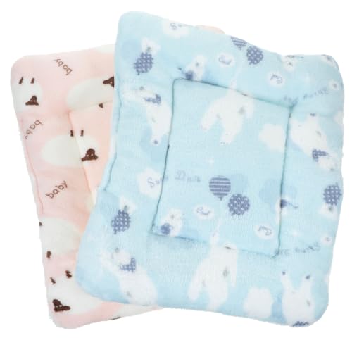 INOOMP 2 Stück Meerschweinchen Bettmatte Warme Schlafmatte für Kleintiere Wiederverwendbare Käfigdecke Dicke Fleece Bettwäsche Abnehmbarer Bezug für Chinchillas und Hamster INOOMP 2 Stück Meerschweinchen Bettmatte Warme Schlafmatte für Kleintiere Wiederverwendbare Käfigdecke Dicke Fleece Bettwäsche Abnehmbarer Bezug für Chinchillas und Hamster von INOOMP