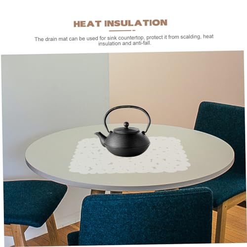 INOOMP 2 Stück Küchen PVC Spülbeckeneinlage Rutschfeste Abtropfmatte mit Hohlraum Design Hitzebeständig Flexibel und Einfach zu Reinigen Vielseitig als Geschirrmatte und von INOOMP