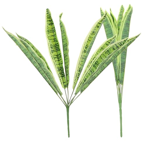 INOOMP 2 Stück Künstliche Sansevieria Köpfe Pflanzenarrangement Realistische Grüne Deko Langlebige Künstliche Zimmerpflanze ohne Pflege für Wohnzimmer Büro und Balkon INOOMP 2 Stück Künstliche Sansevieria Köpfe Pflanzenarrangement Realistische Grüne Deko Langlebige Künstliche Zimmerpflanze ohne Pflege für Wohnzimmer Büro und Balkon von INOOMP