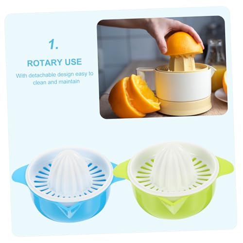 INOOMP 2 Stück Manuelle Saftpresse Tragbar Schnelles Entsaften Labor sparend mit Sicherem Halt und Abnehmbarem Design für Zitrusfrüchte und Orangen zu Hause Zufällige Zufällige Farbe INOOMP 2 Stück Manuelle Saftpresse Tragbar Schnelles Entsaften Labor sparend mit Sicherem Halt und Abnehmbarem Design für Zitrusfrüchte und Orangen zu Hause Zufällige Zufällige Farbe von INOOMP