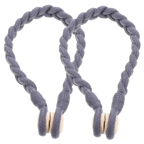 INOOMP 2 Stück Moderner Gardinen Raffhalter aus Strapazierfähigem Leinenseil mit Magnetischem Verschluss Vielseitig Einsetzbar für Wohnzimmer Schlafzimmer Büro Stilvolles von INOOMP