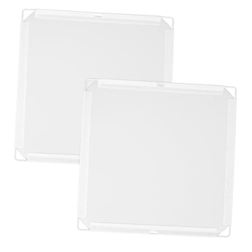 INOOMP 2 Stück Modulares Kleiderschrank Zubehör Stabiler Kunststoff Cube Organizer Flexibel Zusammenbaubar Kratzfest Platzsparend für Schrank und Wandschranksysteme Praktische von INOOMP