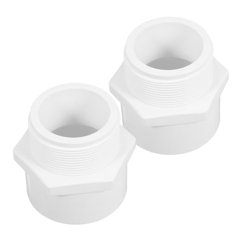 INOOMP 2 Stück PVC Rohrverbinder Teilig Weiß Npt Außengewinde Adapter für Kaltwasserleitung Hohe Schlagfestigkeit Vielseitig Einsetzbar für Bewässerung und Industrieinstallationen INOOMP 2 Stück PVC Rohrverbinder Teilig Weiß Npt Außengewinde Adapter für Kaltwasserleitung Hohe Schlagfestigkeit Vielseitig Einsetzbar für Bewässerung und Industrieinstallationen von INOOMP