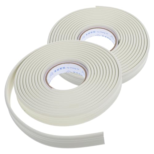 INOOMP 2 Stück Selbstklebende Flexible Wand sockelleisten Breit Lang Wasserfest und Leicht zu Reinigen Installieren als Kantenschutz und Tapetenbordüre für Wohnzimmer tv hintergrundwände von INOOMP