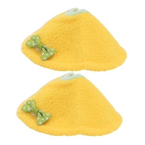 INOOMP 2 Stück Teiliges Anti Biss Halsband für Vögel Atmungsaktiver Papagei Schutzkragen zur Wundheilung Gelb Langlebiger Stilvoller Vogelschutz für Nymphensittiche und Zufällige Farbe von INOOMP