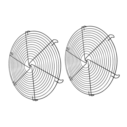 INOOMP 2 Stück Teiliges Back abkühlgitter aus Stabilem Rutschfestem Edelstahl Vielseitiges Kuchengitter für Gleichmäßiges Auskühlen von Kuchen Muffins Brot und Desserts Praktisches von INOOMP