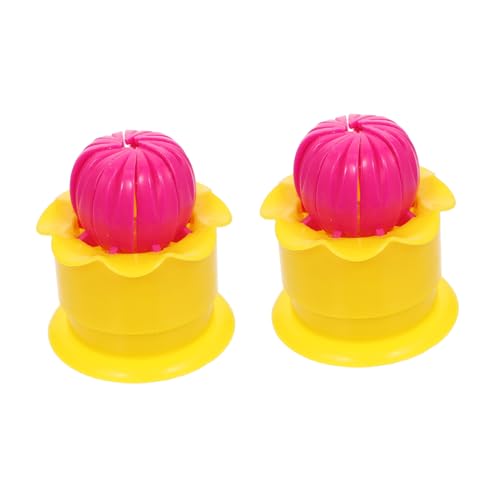INOOMP 2 Stück Teiliges Dampfbrötchen formset aus Robustem Lebensmittelechtem Material Manuelle Baozi maschine für Einfache Kreative DIY teigherstellung Gelb Multifunktional von INOOMP