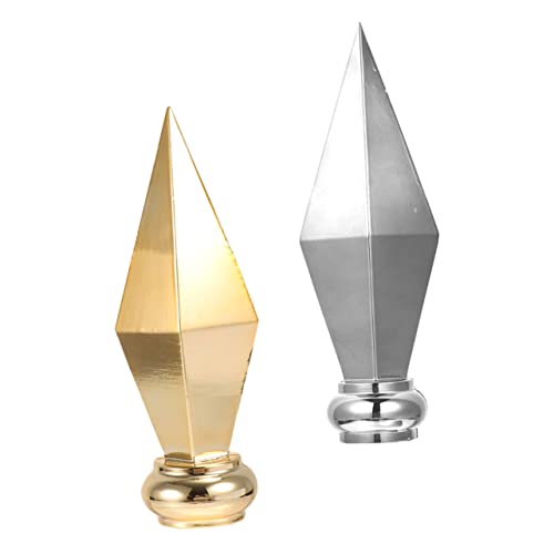 INOOMP 2 Stück Teiliges Flaggenmast top aus Aluminiumlegierung Langlebiger und Stabiler Fahnenmast Ersatzkopf Dekorativer Fahnenstangenaufsatz für Besprechungsräume und Innenräume INOOMP 2 Stück Teiliges Flaggenmast top aus Aluminiumlegierung Langlebiger und Stabiler Fahnenmast Ersatzkopf Dekorativer Fahnenstangenaufsatz für Besprechungsräume und Innenräume von INOOMP