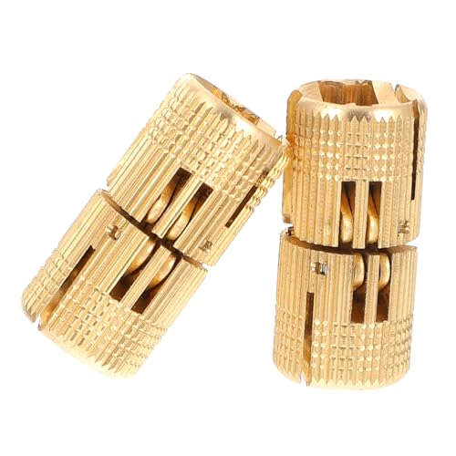 INOOMP 2 Stück Teiliges Kupfer schrankscharnier Drehbares Geräuschloses Rostfreies Tür Schubladenscharniere Verdeckte Möbelbeschläge für Schranktüren INOOMP 2 Stück Teiliges Kupfer schrankscharnier Drehbares Geräuschloses Rostfreies Tür Schubladenscharniere Verdeckte Möbelbeschläge für Schranktüren von INOOMP