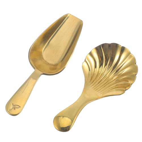 INOOMP 2 Stück Teiliges Messing Teelöffel Mini Teespatel für Losen Tee Kaffee Gewürze Zucker Vielseitig Einsetzbar Langlebig und Rostfrei Küchenhilfe INOOMP 2 Stück Teiliges Messing Teelöffel Mini Teespatel für Losen Tee Kaffee Gewürze Zucker Vielseitig Einsetzbar Langlebig und Rostfrei Küchenhilfe von INOOMP