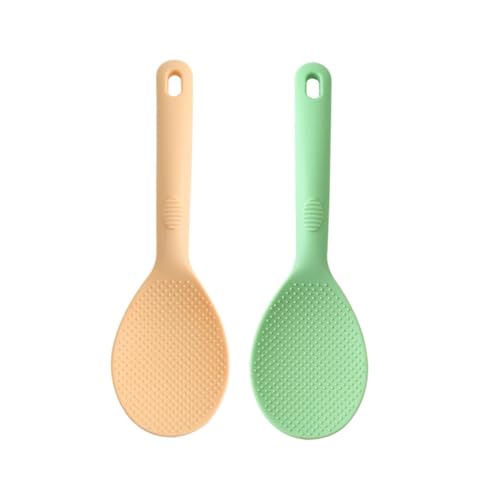 INOOMP 2 Stück Teiliges Silikon Reislöffel Bpa frei Antihaftbeschichtet Rutschfest Hitzebeständig Küchenhelfer für Reisportionierung Zuhause und Gastronomie INOOMP 2 Stück Teiliges Silikon Reislöffel Bpa frei Antihaftbeschichtet Rutschfest Hitzebeständig Küchenhelfer für Reisportionierung Zuhause und Gastronomie von INOOMP