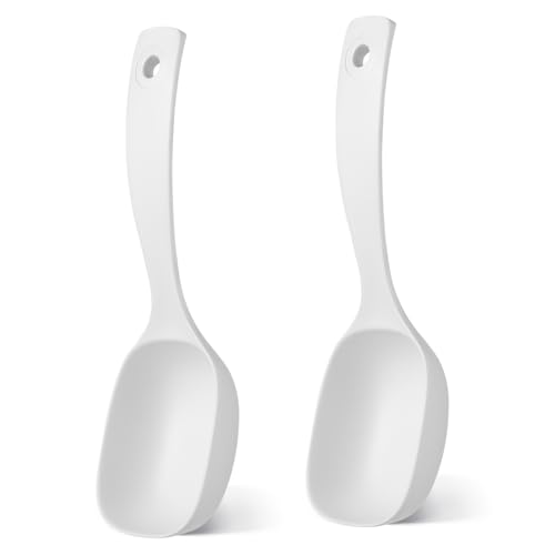 INOOMP 2 Stück Teiliges Suppenkellen mit Ergonomischem Griff Langlebiger Pp Bruchsicher Vielseitig Einsetzbar zum Servieren von Suppe und Porridge in Haushalt und Restaurant von INOOMP