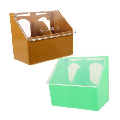 INOOMP 2 Stück Teiliges Vogelfutterspender mit Kammern Transparenter Hängender Futterbehälter für Papageien und Wachteln Installieren Großer Fassungsvermögen Praktisches Käfigzubehör INOOMP 2 Stück Teiliges Vogelfutterspender mit Kammern Transparenter Hängender Futterbehälter für Papageien und Wachteln Installieren Großer Fassungsvermögen Praktisches Käfigzubehör von INOOMP