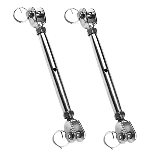 INOOMP 2 Stück Turnbuckle Geschlossener Körper für Drahtseile Kabel und Spannanwendungen Hochwertiger Spannschloss mit Hoher Zugfestigkeit und Witterungsbeständig für und Industrielle INOOMP 2 Stück Turnbuckle Geschlossener Körper für Drahtseile Kabel und Spannanwendungen Hochwertiger Spannschloss mit Hoher Zugfestigkeit und Witterungsbeständig für und Industrielle von INOOMP