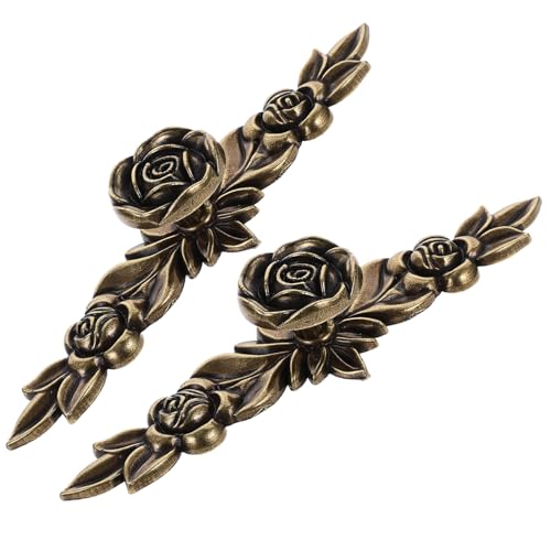 INOOMP 2 Stück Vintage Möbelknöpfe Schubladengriffe aus Zinklegierung Klassische Griffe für Kommode Schrank Kleiderschrank Einfach zu Montieren Dekorative Möbelknöpfe INOOMP 2 Stück Vintage Möbelknöpfe Schubladengriffe aus Zinklegierung Klassische Griffe für Kommode Schrank Kleiderschrank Einfach zu Montieren Dekorative Möbelknöpfe von INOOMP