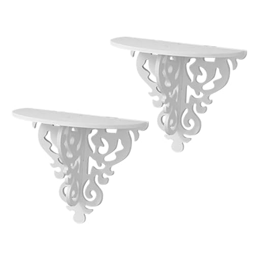 INOOMP 2 Stück Wandregal Blumenhalter Nordic Stil Wandmontage Blumentopf Halterung Wandhängend Großes Fassungsvermögen Für Zimmerpflanzen Deko Wohnzimmer Schlafzimmer von INOOMP