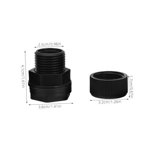 INOOMP 2 Stück Wasserbehälter Adapter Teiliges Gewindeverbindung für Regenwassertanks Kompatibel mit Gartenschlauchanschlüssen Einfache Langlebiger von INOOMP