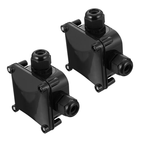 INOOMP 2 Stück Wasserdichte Außen abzweigdose Verteilerkasten für Mm² Kabelbereich Wetterfeste Elektrobox für Gartenlampen und Außenbeleuchtung von INOOMP