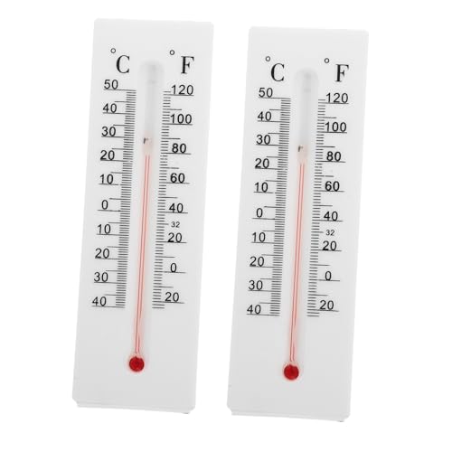 INOOMP 2 Stück Wetterfeste Thermometer Schlüsselversteck aus Robustem Kunststoff Dekorative Außenthermometer mit Großem Temperaturbereich Wetterfester Langlebiger Schlüsselhalter für von INOOMP