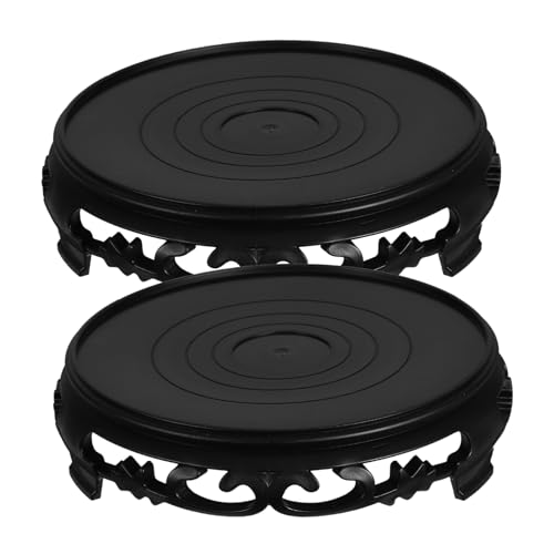 INOOMP 2 Stücke Möbel Display Stand Basis Lotus Sockel Vase Tisch Lampe Basis Möbel Stabile Hause Dekoration Für Wohnzimmer von INOOMP