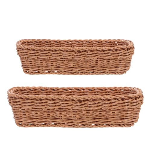 INOOMP 2-teiliger Besteckkorb-Organizer – Geflochtener Utensilienhalter – Dekoratives Besteck-Aufbewahrungstablett für Küchenarbeitsplatten – Picknick-Caddy für Teller und Besteck INOOMP 2-teiliger Besteckkorb-Organizer – Geflochtener Utensilienhalter – Dekoratives Besteck-Aufbewahrungstablett für Küchenarbeitsplatten – Picknick-Caddy für Teller und Besteck von INOOMP