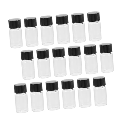 INOOMP 20 Stück Teiliges Glas Reagenzflaschen mit Deckel Transparente Probenfläschchen für Labor Ätherische Öle und Aufbewahrung Auslaufsicher Kompakt Wiederverwendbar Vielseitig INOOMP 20 Stück Teiliges Glas Reagenzflaschen mit Deckel Transparente Probenfläschchen für Labor Ätherische Öle und Aufbewahrung Auslaufsicher Kompakt Wiederverwendbar Vielseitig von INOOMP