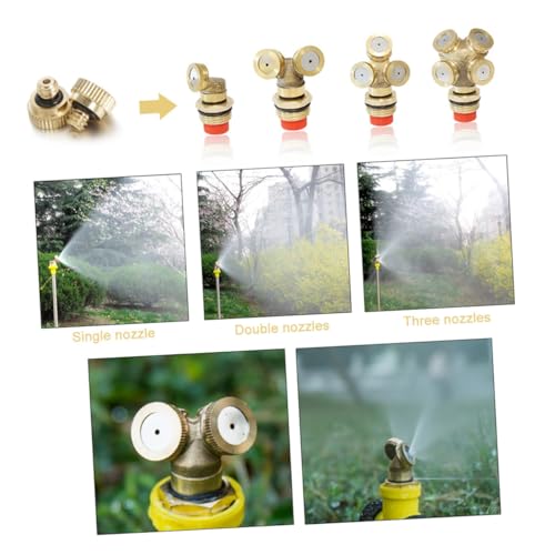 INOOMP 20 Stück Teiliges Messing Nebeldüsen Niederdruck Zerstäuberdüsen mit Dichtungsring Rostfrei für Gartenbewässerung Kühlung Gartenschlauch Vielseitig Einsetzbar INOOMP 20 Stück Teiliges Messing Nebeldüsen Niederdruck Zerstäuberdüsen mit Dichtungsring Rostfrei für Gartenbewässerung Kühlung Gartenschlauch Vielseitig Einsetzbar von INOOMP