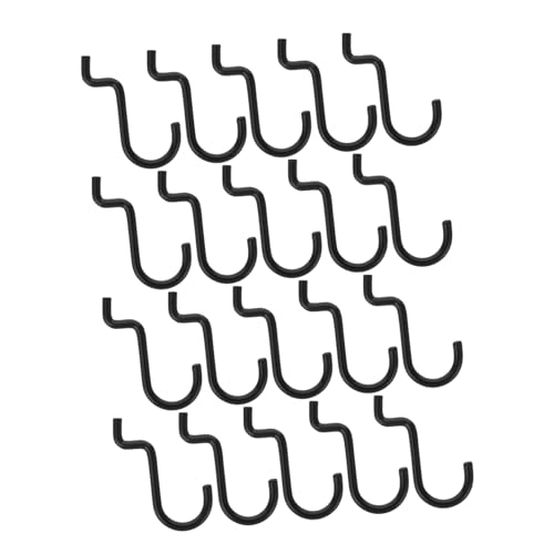 INOOMP 20 Stück Teiliges Metall Pegboard Haken Stabile Lochwandhaken mit Hoher Tragkraft Kompakte Langlebige Aufhängehaken für Werkstatt Garage Laden und Organisation von INOOMP